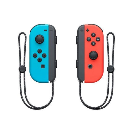 Nintendo Switch OLED Console Neon Blue and Neon Red view 3