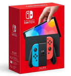 Nintendo Switch OLED Console Neon Blue and Neon Red