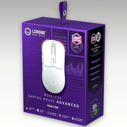 Lorgar Wireless Gaming Mouse Advanced Msa10W White