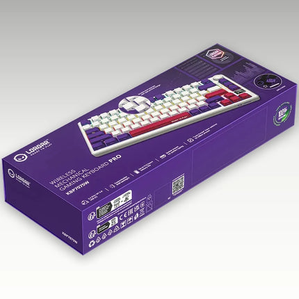 Lorgar Wireless Mechanical Keyboard Pro Kbp7075W-Wt-Us