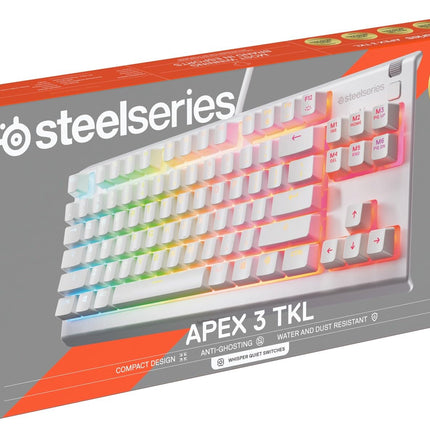 Steelseries Apex 3 Tkl White Keyboard